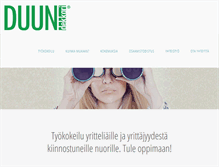 Tablet Screenshot of duunidekkari.com